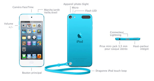 iPod Touch 5 en détails