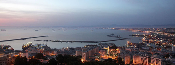 La baie d'alger, algerie